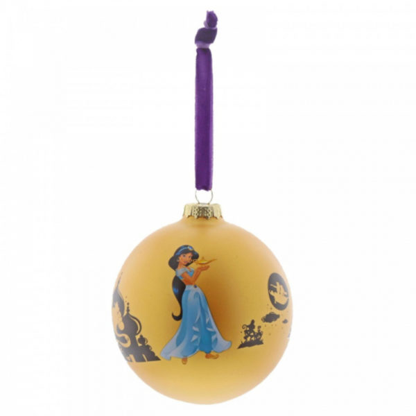 Bola de navidad decorativa en cristal de Jasmine Aladdin Disney