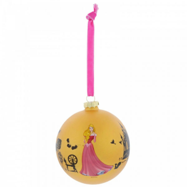 Bola de navidad decorativa en cristal de Bella Durmiente Disney de 10 cm