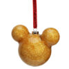 Bola Navidad Mickey Mouse purpurina dorada